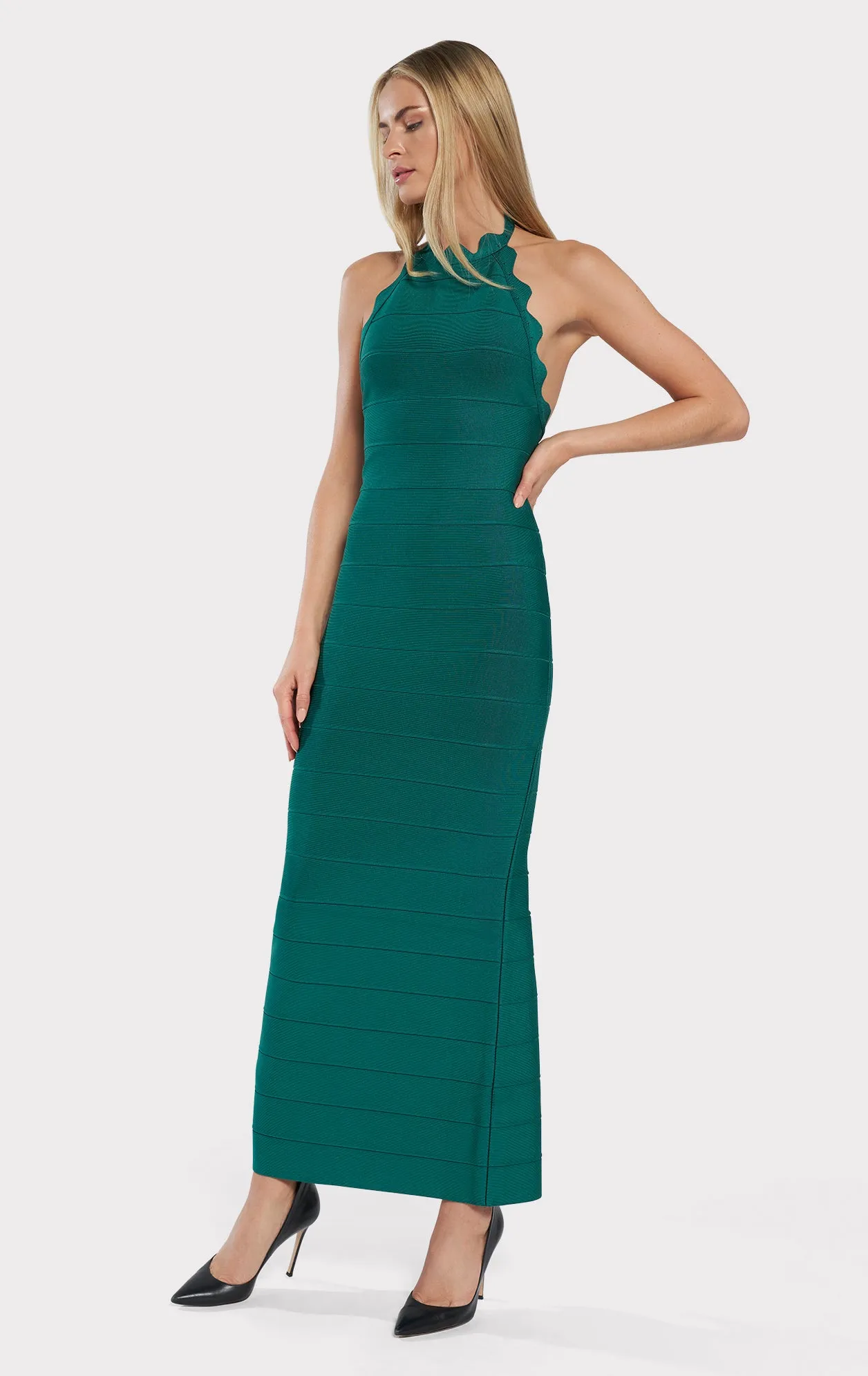 SCALLOP EDGE GOWN sold by Herve Leger product image thumbnail 4