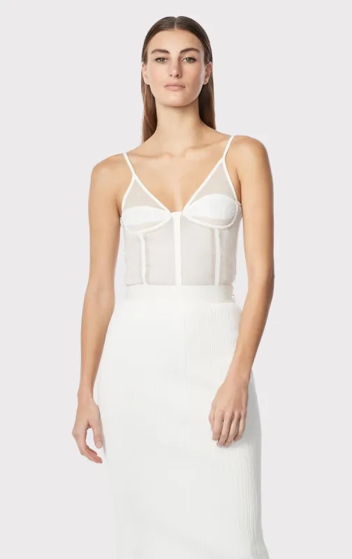 SHEER INTARSIA BUSTIER TOP sold by Herve Leger