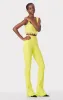 RIBBED PANTS W/ RUFFLED HEM sold by Herve Leger