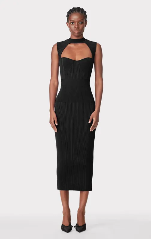 MIXED RIB MIDI DRESS sold by Herve Leger