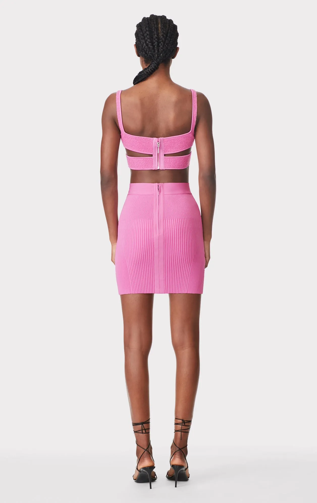 MIXED RIB MINI SKIRT sold by Herve Leger product image thumbnail 5