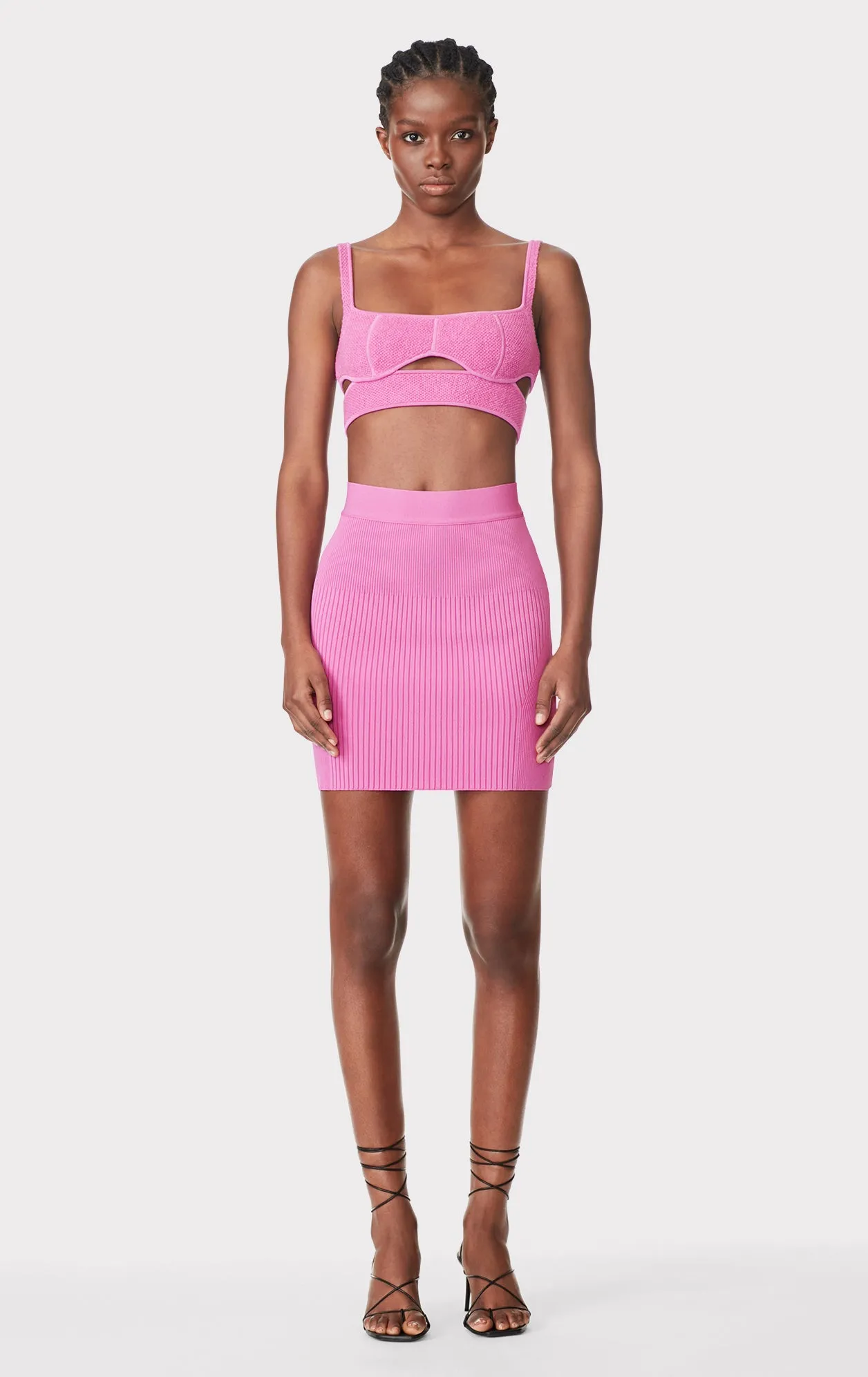 MIXED RIB MINI SKIRT sold by Herve Leger