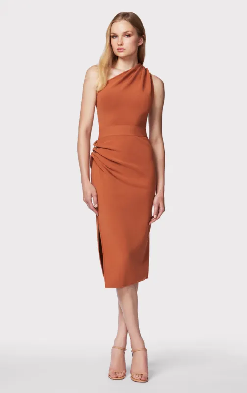 DRAPED MILANO MIDI DRESS W/ HARDWARE sold by Herve Leger