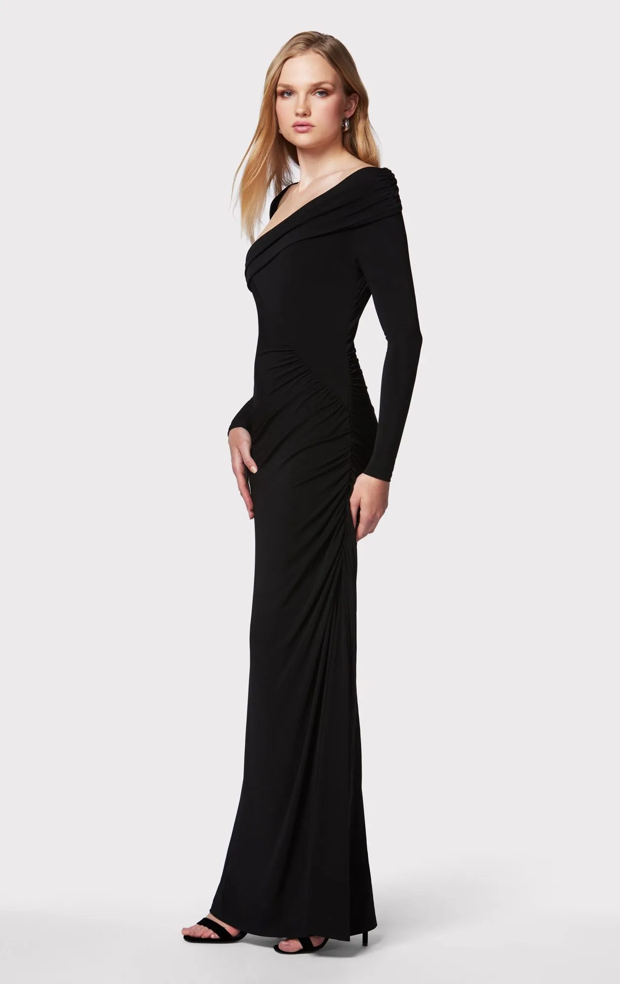 RUCHED JERSEY ASYMMETRIC GOWN sold by Herve Leger product image thumbnail 4