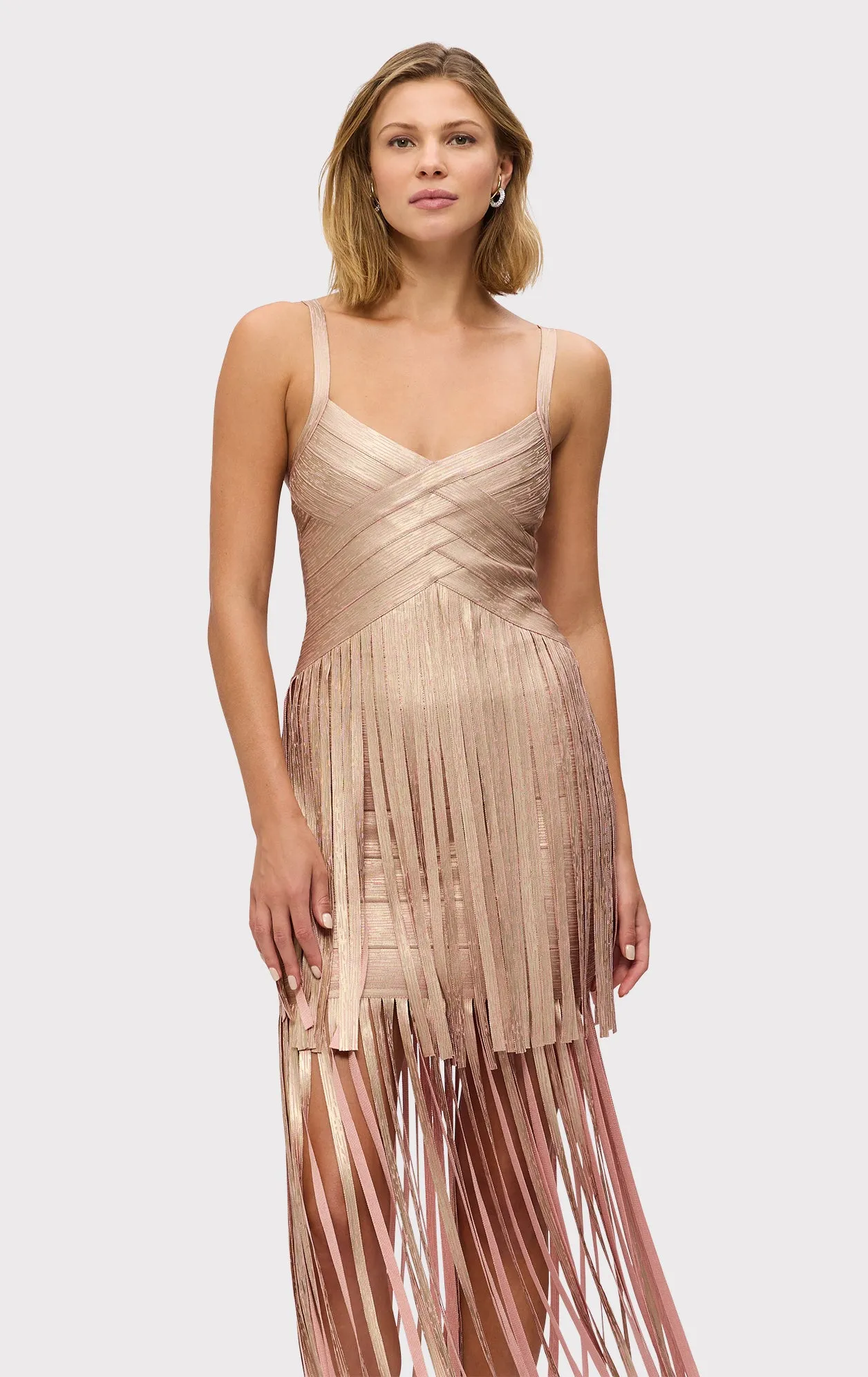 THE METALLIC VIVIENNE GOWN sold by Herve Leger product image thumbnail 4