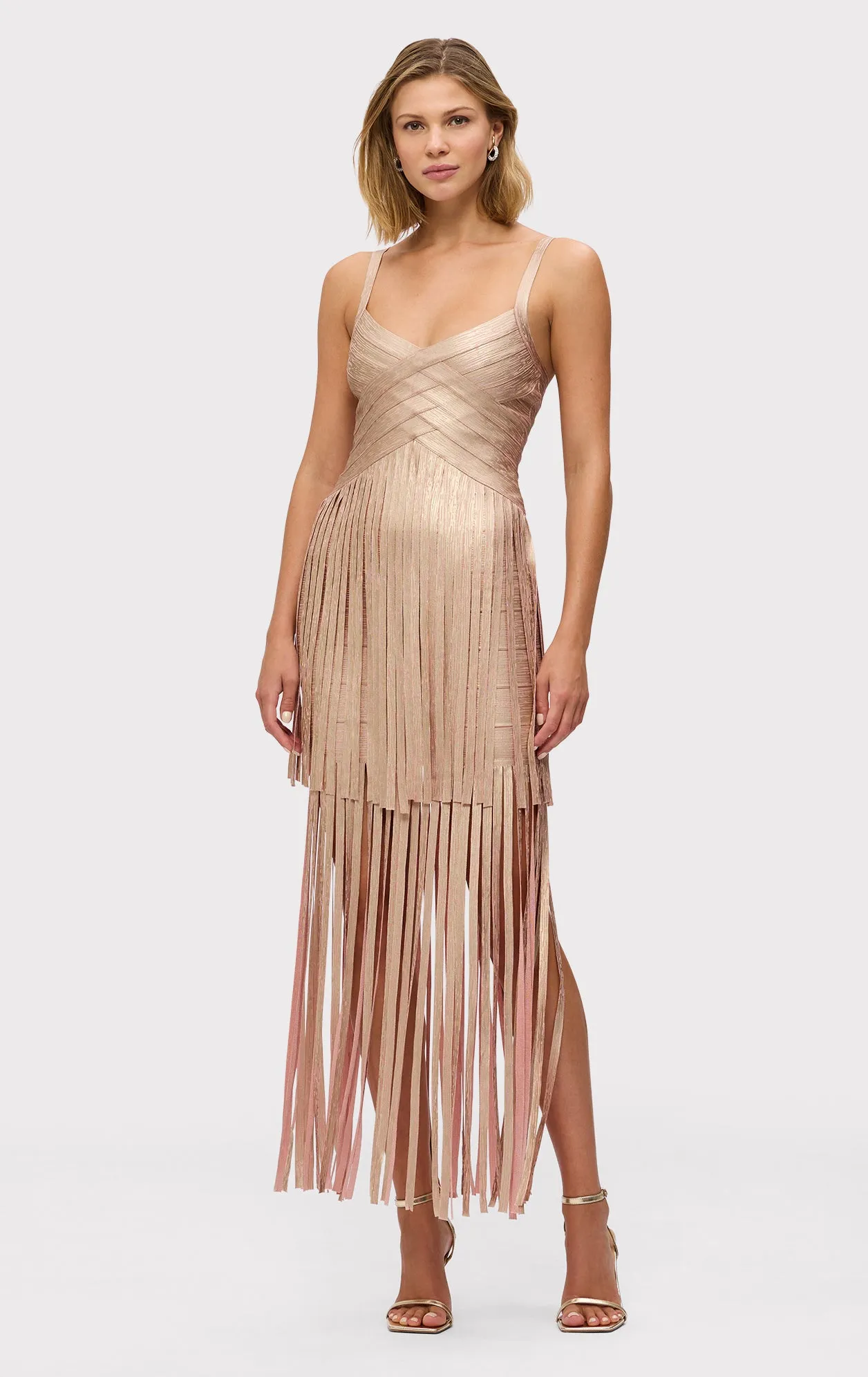 THE METALLIC VIVIENNE GOWN sold by Herve Leger product image thumbnail 5