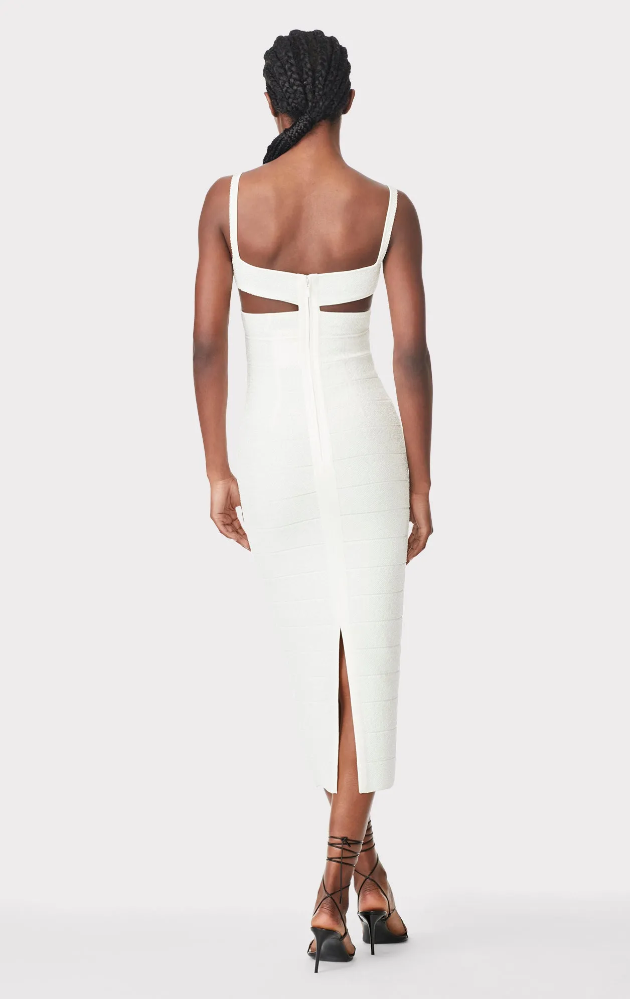 TEXTURED SHEER CUT OUT MIDI DRESS sold by Herve Leger product image thumbnail 5