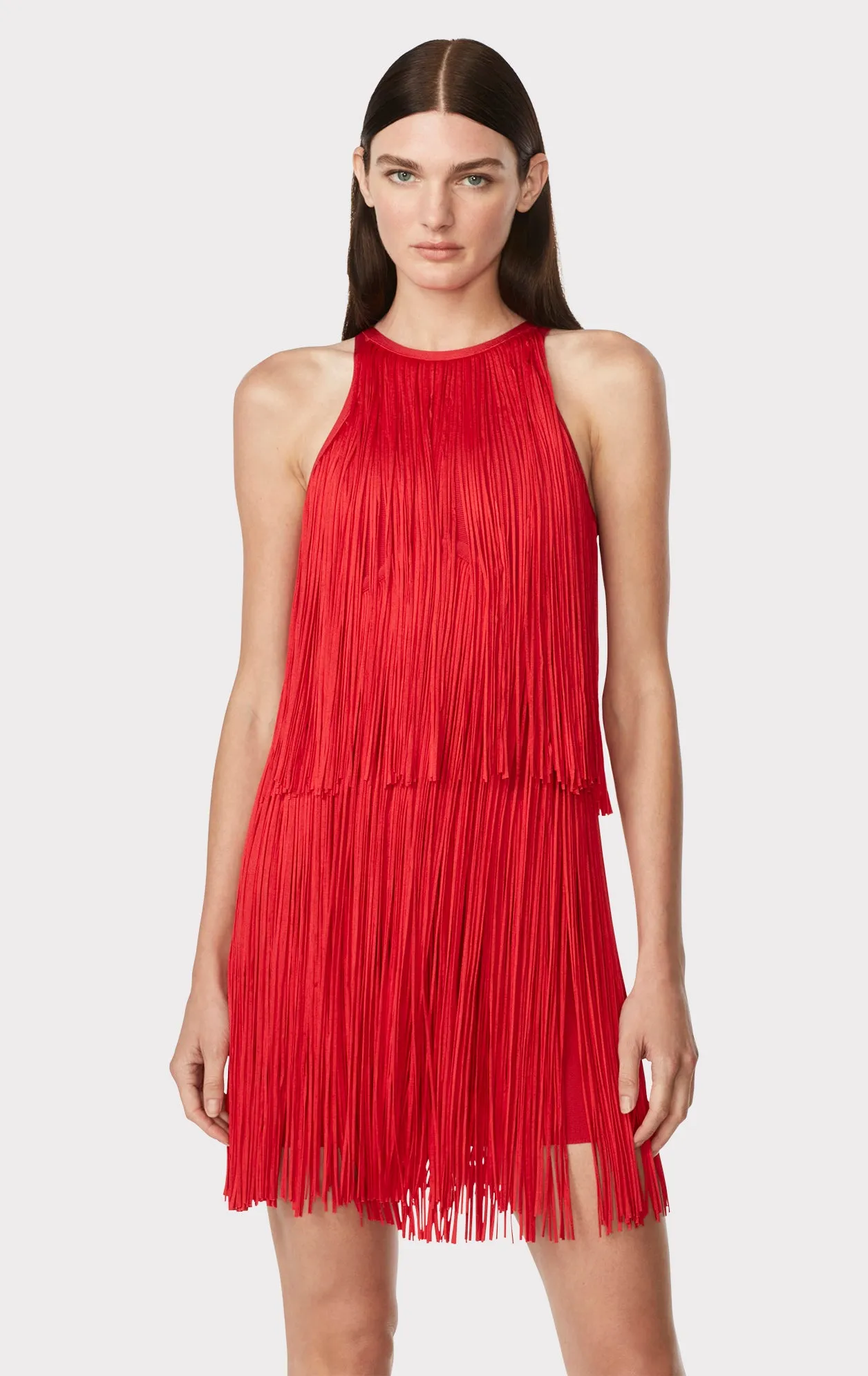 Tiered Fringe Mini Dress sold by Herve Leger product image thumbnail 4