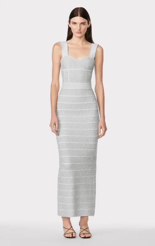 Textured Lurex Sweetheart Gown sold by Herve Leger