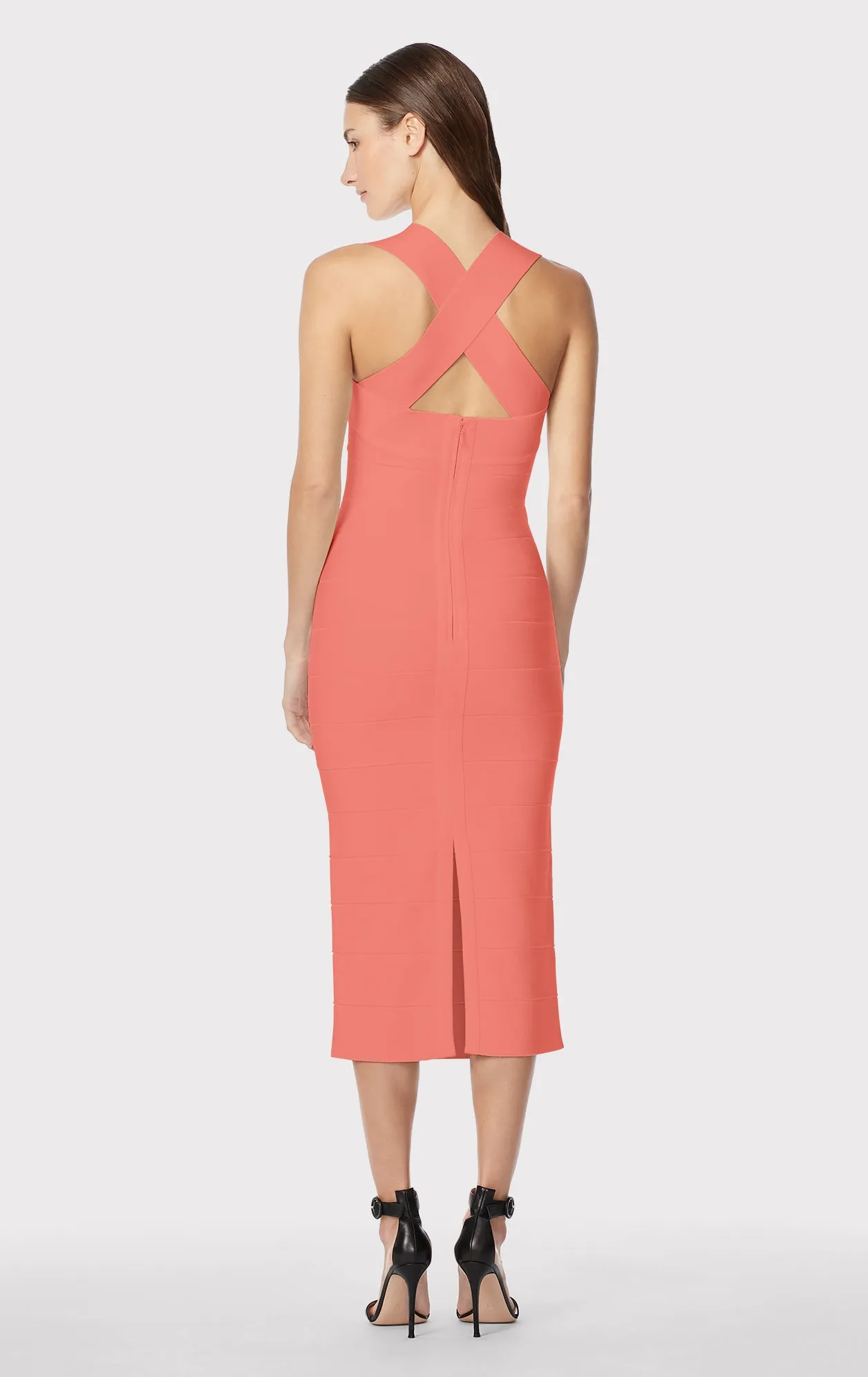 HALTER X BACK MIDI DRESS sold by Herve Leger product image thumbnail 5