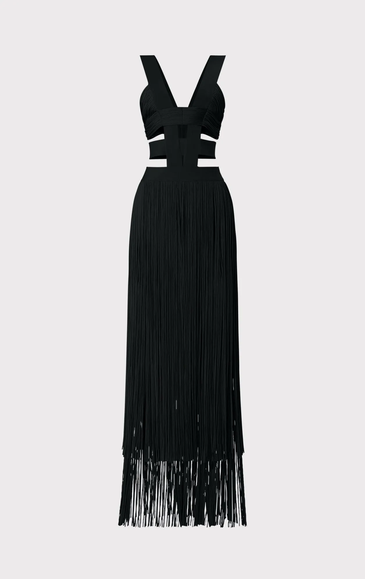 LOW WAIST BANDED FRINGE GOWN sold by Herve Leger product image thumbnail 3