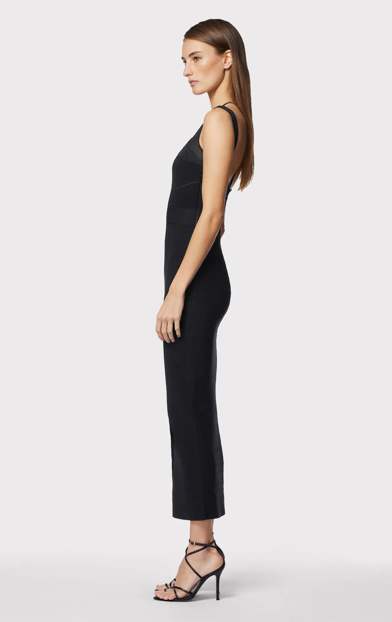 GATHERED BUSTIER HALTER GOWN sold by Herve Leger product image thumbnail 4