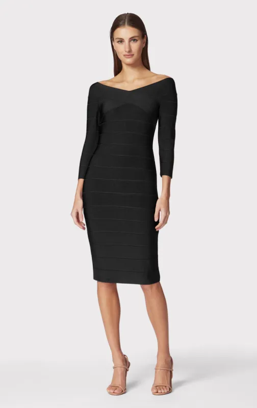 CRISS CROSS PENCIL DRESS sold by Herve Leger