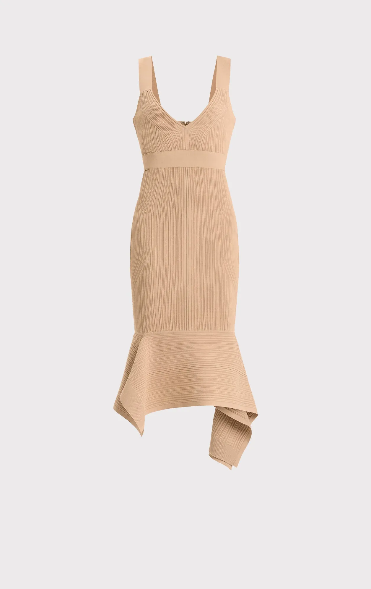 VARIEGATED RIB FISHTAIL MIDI DRESS sold by Herve Leger product image thumbnail 2