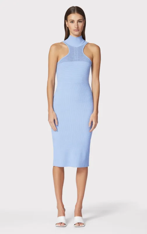 OTTOMAN SHADOW STRIPE MIDI DRESS sold by Herve Leger