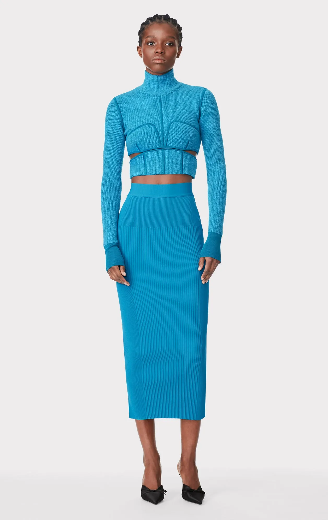 MOHAIR DOUBLE KNIT CROP TOP sold by Herve Leger product image thumbnail 4