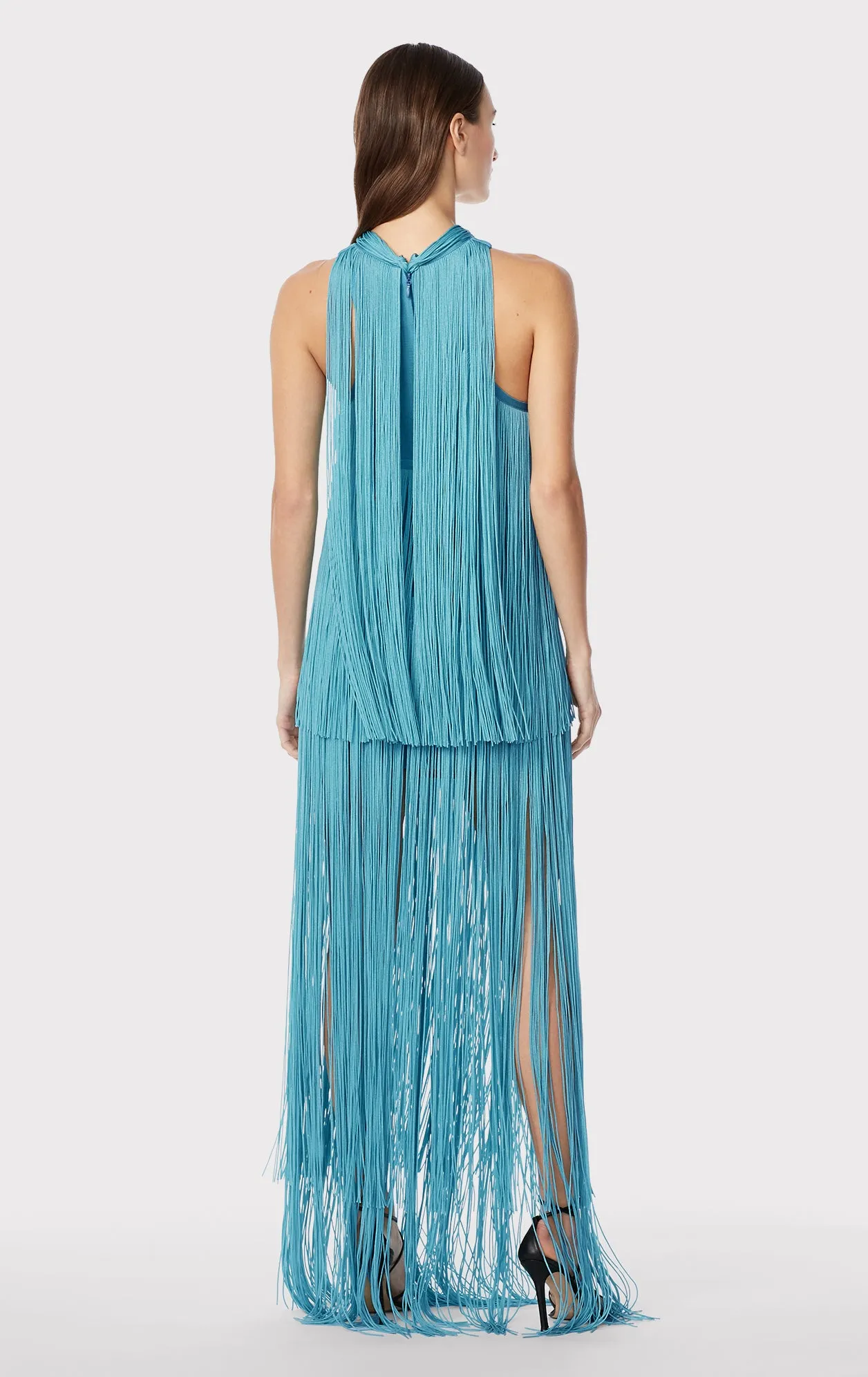 RACER SHEER FRINGE GOWN sold by Herve Leger product image thumbnail 3