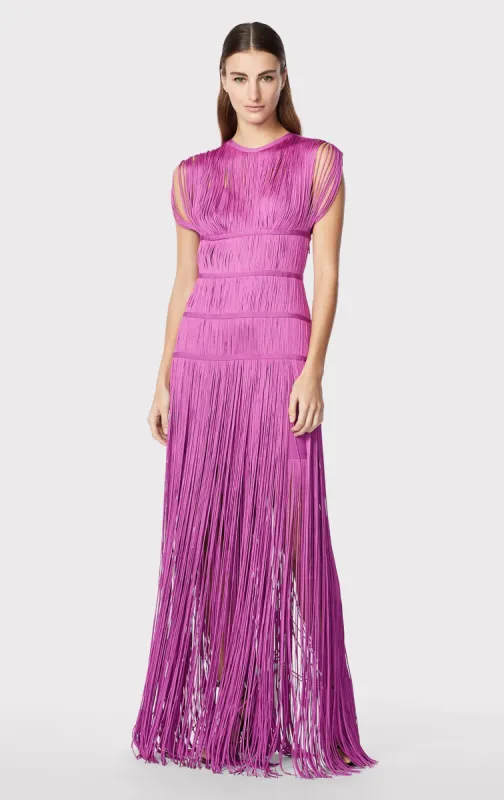 BANDED FRINGE GOWN sold by Herve Leger