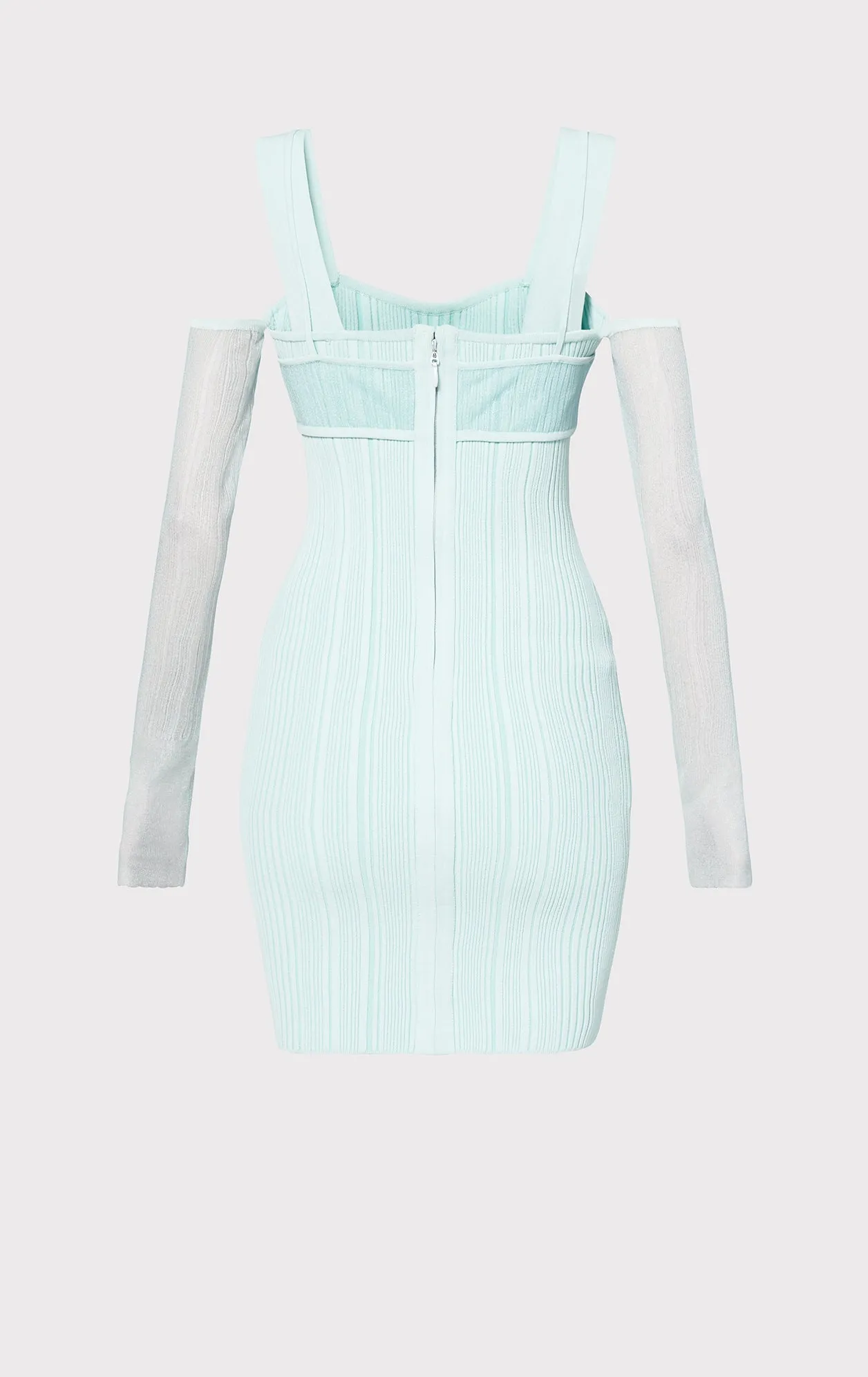 SHEER LAYERED RIB MINI DRESS sold by Herve Leger product image thumbnail 4