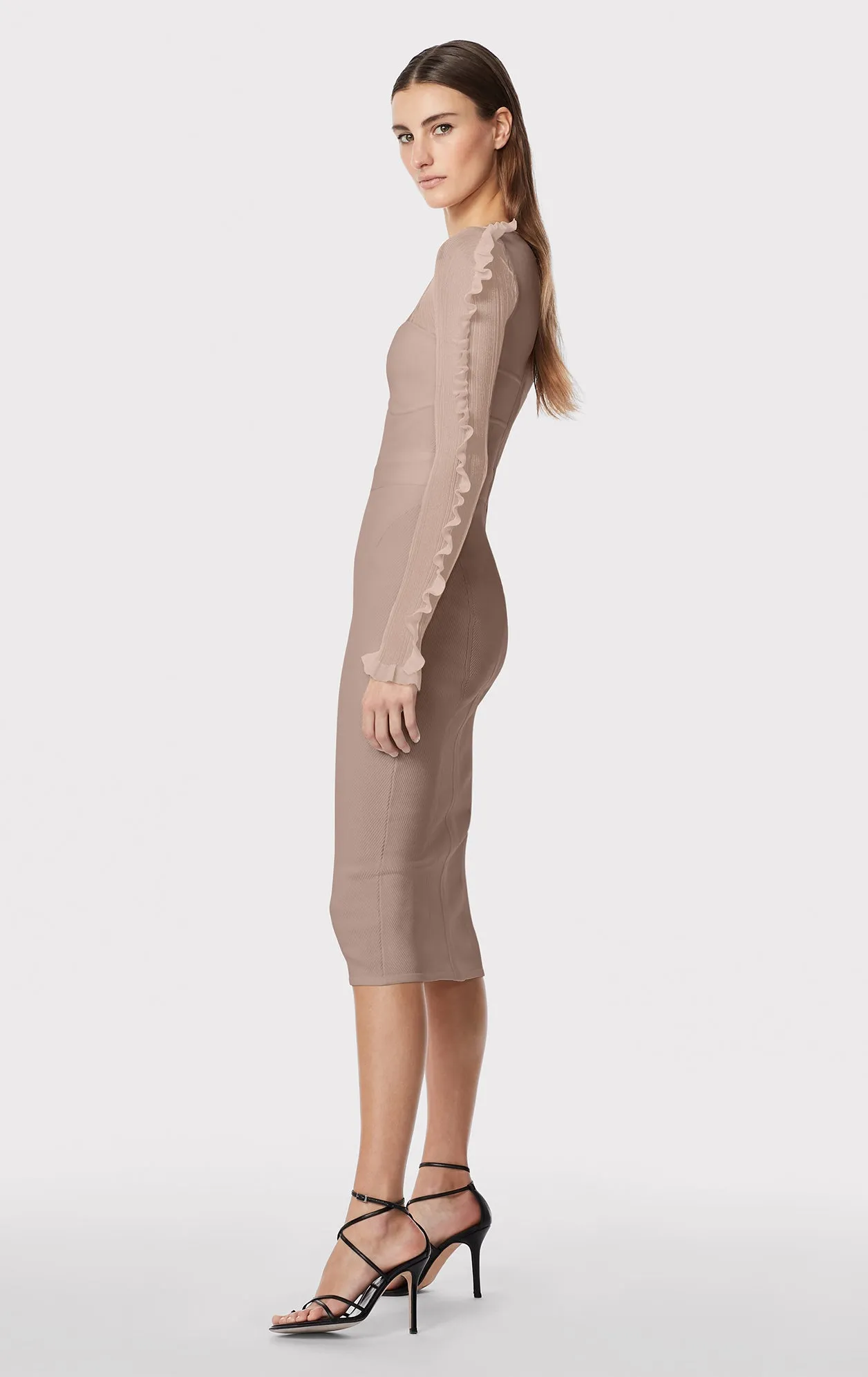 SWEETHEART RUFFLE MIDI DRESS sold by Herve Leger product image thumbnail 2