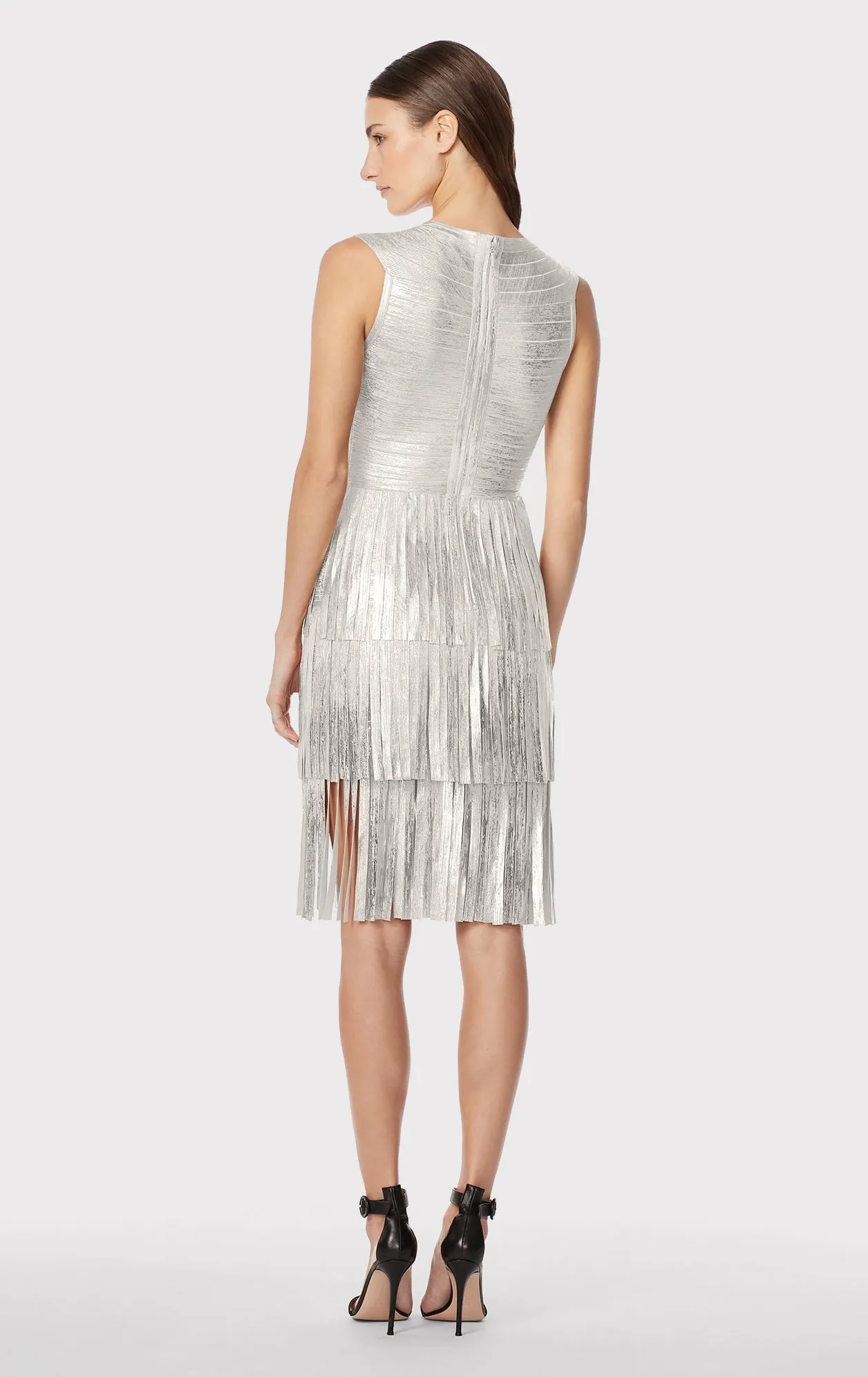 THE METALLIC GRACIE MIDI DRESS sold by Herve Leger product image thumbnail 4
