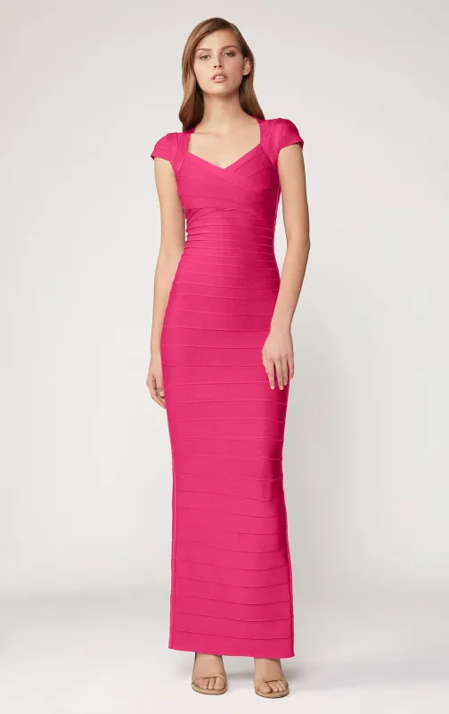 Cap Sleeve Sweetheart Gown sold by Herve Leger