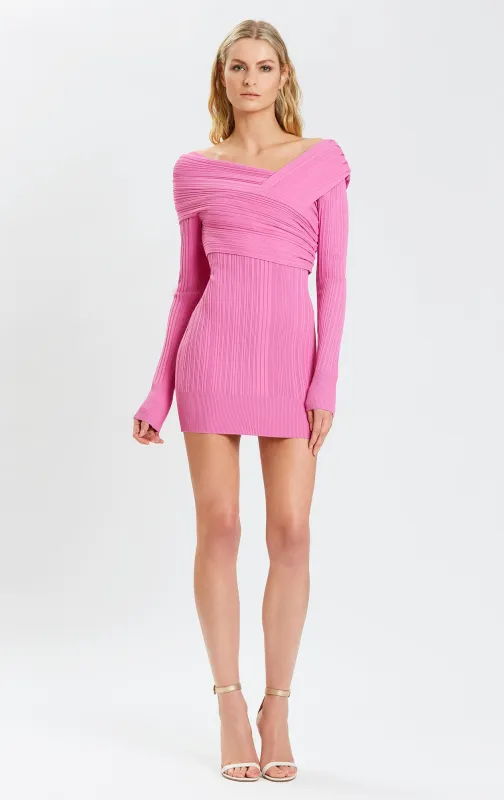 Couture Draped Rib Day Dress sold by Herve Leger