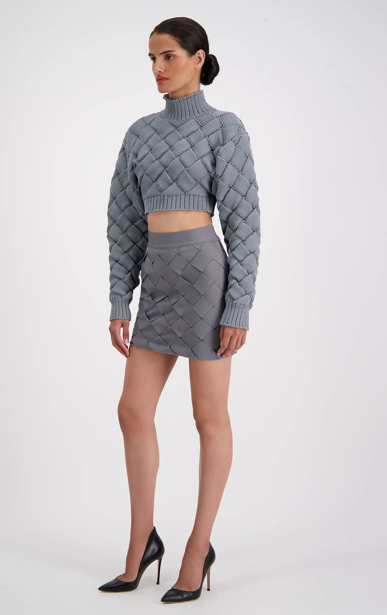 Bandage Weave Mini Skirt sold by Herve Leger product image thumbnail 5