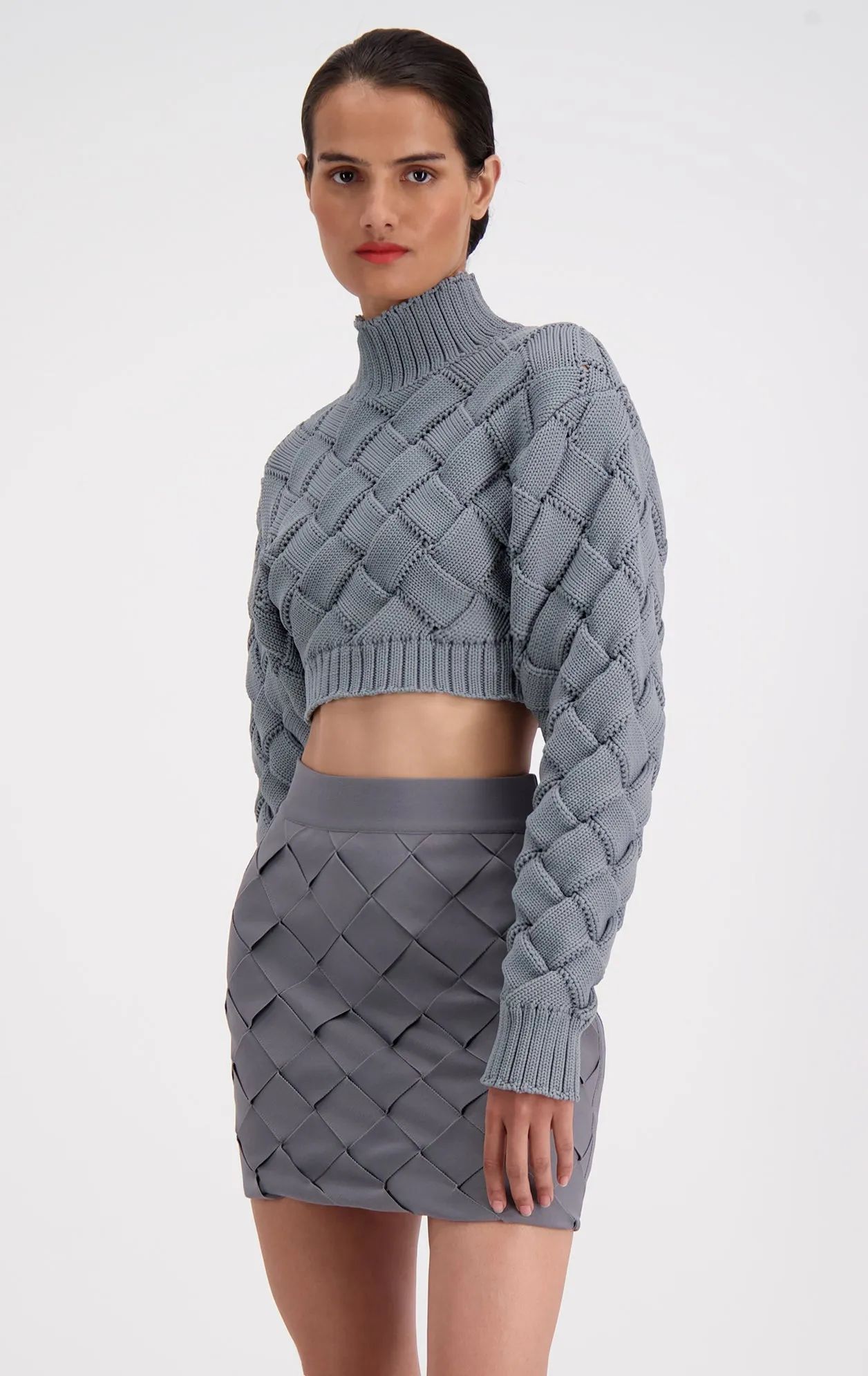 Bandage Weave Mini Skirt sold by Herve Leger product image thumbnail 4