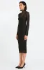 SHEER VARIEGATED RIB MIDI SKIRT sold by Herve Leger