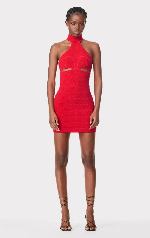 MOHAIR DOUBLE KNIT MINI DRESS sold by Herve Leger