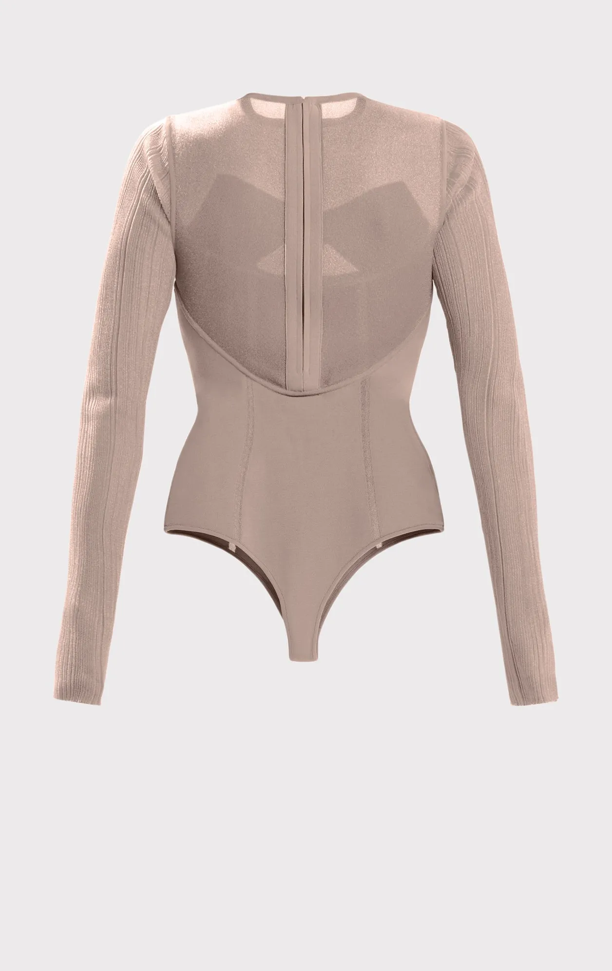 SHEER INTARSIA BUSTIER BODYSUIT sold by Herve Leger product image thumbnail 3