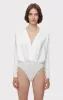 WRAP EFFECT L/S SATIN BODYSUIT sold by Herve Leger