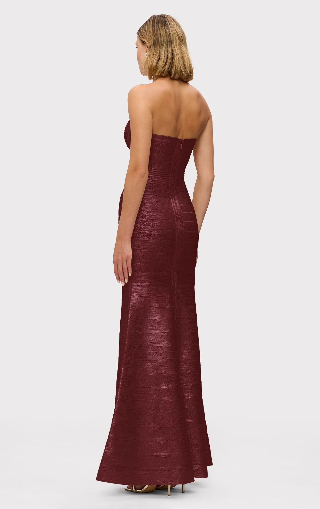 THE METALLIC SARA GOWN sold by Herve Leger product image thumbnail 4