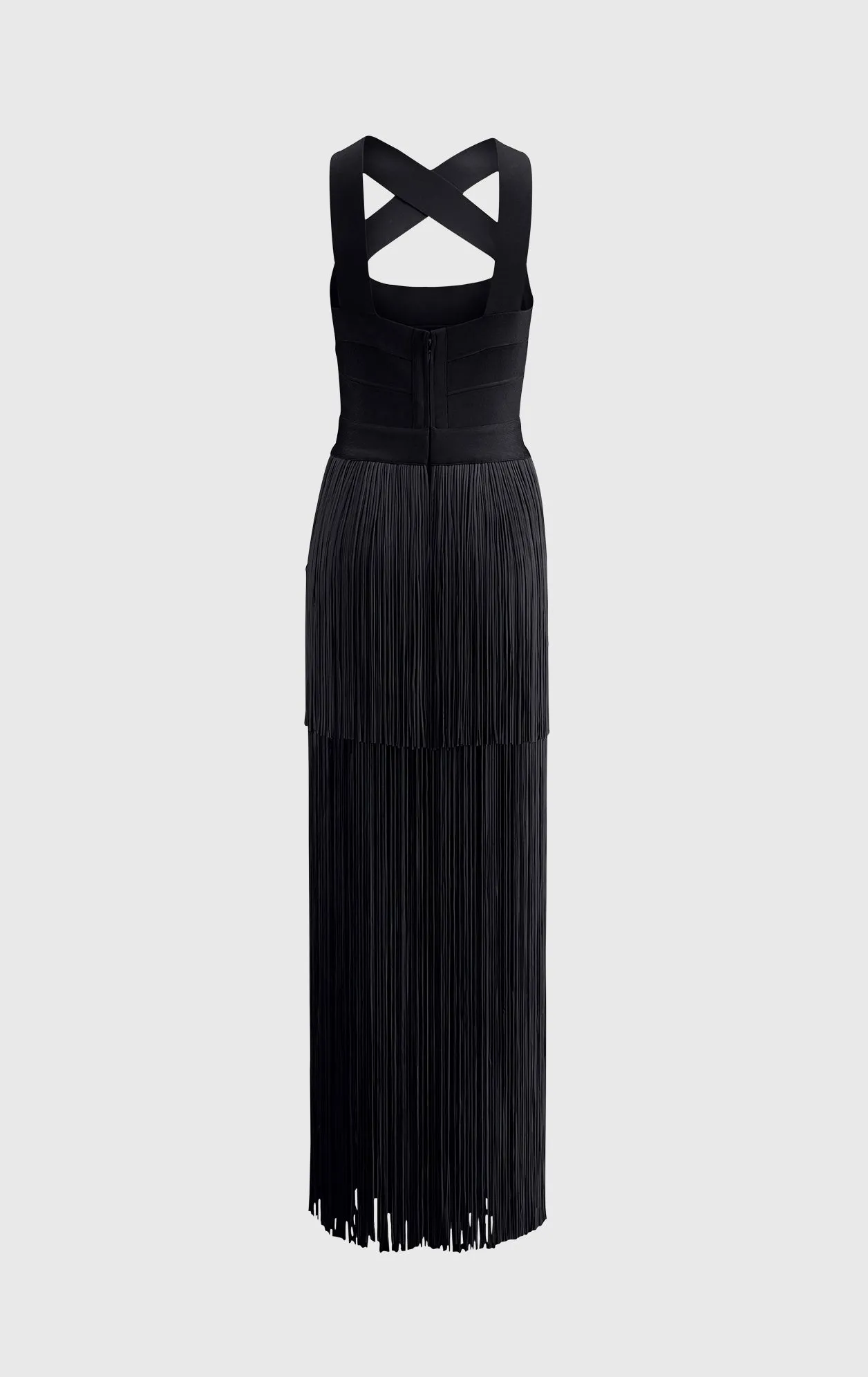 CROSS NECK FRINGE GOWN sold by Herve Leger product image thumbnail 3