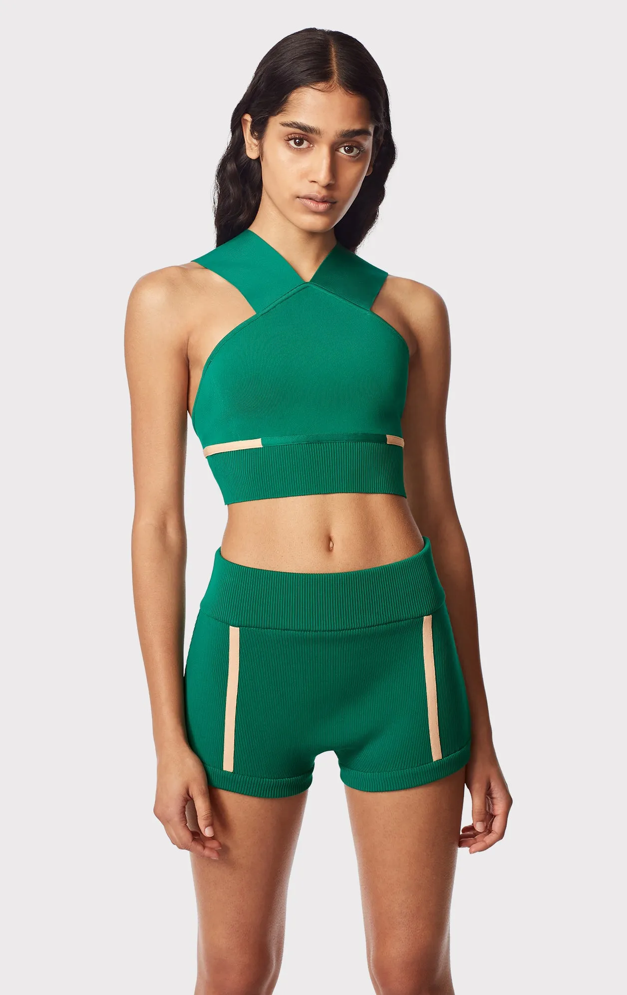 HIGH NECK BRA TOP sold by Herve Leger