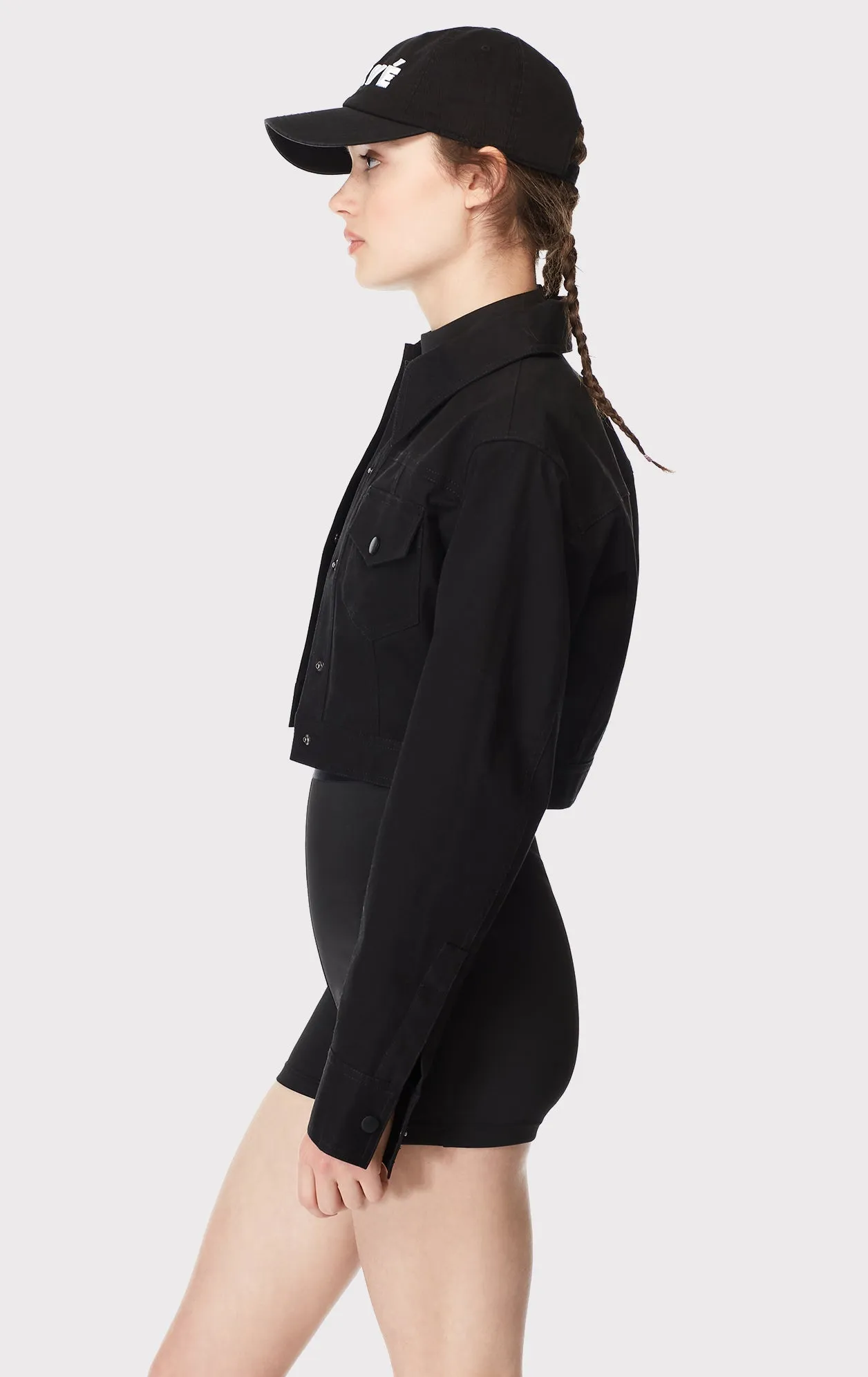 cotton twill cropped jacket sold by Herve Leger product image thumbnail 5