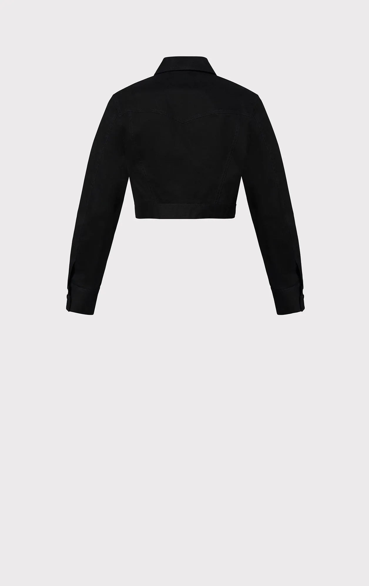 cotton twill cropped jacket sold by Herve Leger product image thumbnail 3