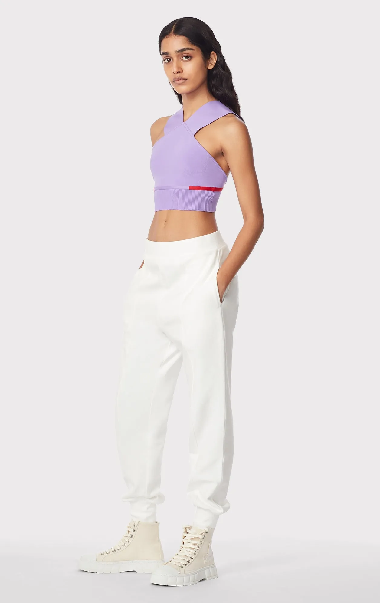 paneled jogger sweatpants sold by Herve Leger product image thumbnail 4