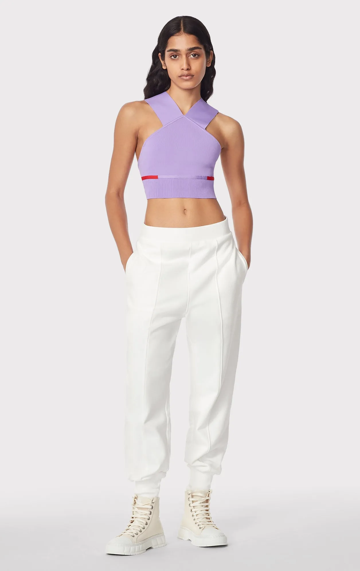 paneled jogger sweatpants sold by Herve Leger