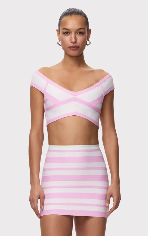 THE SPOTLIGHT CROP TOP made by Herve Leger