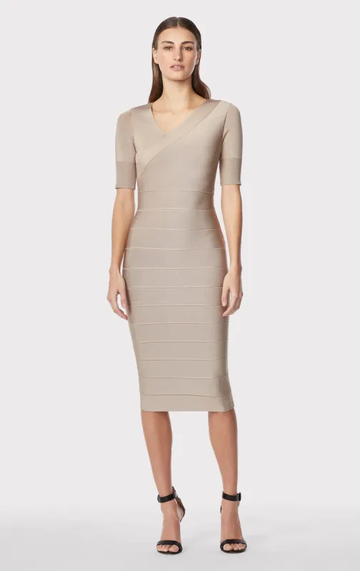 ASYMMETRIC STRAPPY ICON DRESS sold by Herve Leger