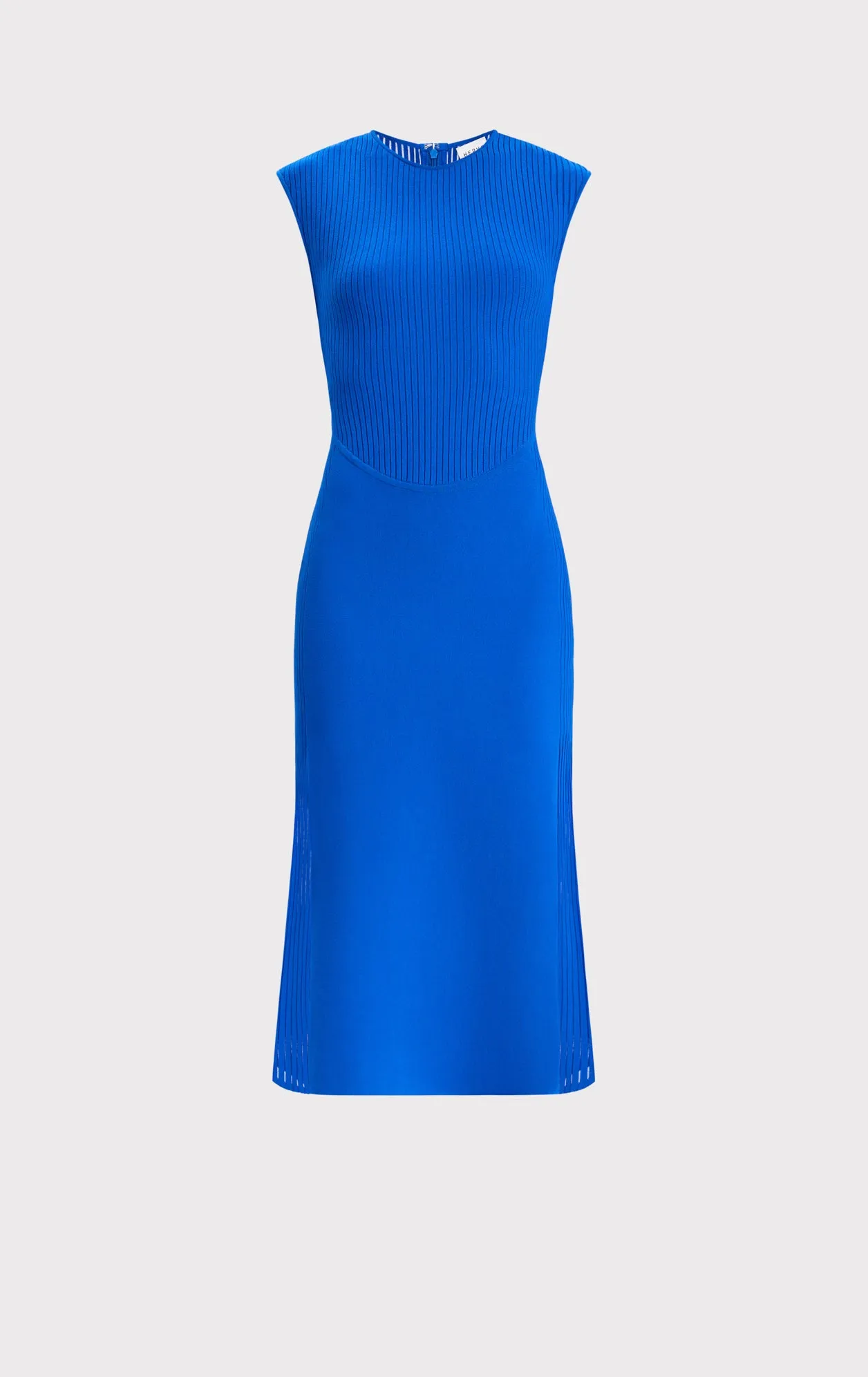 SHEER FLUTED STRIPE FLARE MIDI DRESS sold by Herve Leger product image thumbnail 2