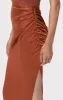 RUCHED WOVEN COMBO S/L GOWN sold by Herve Leger