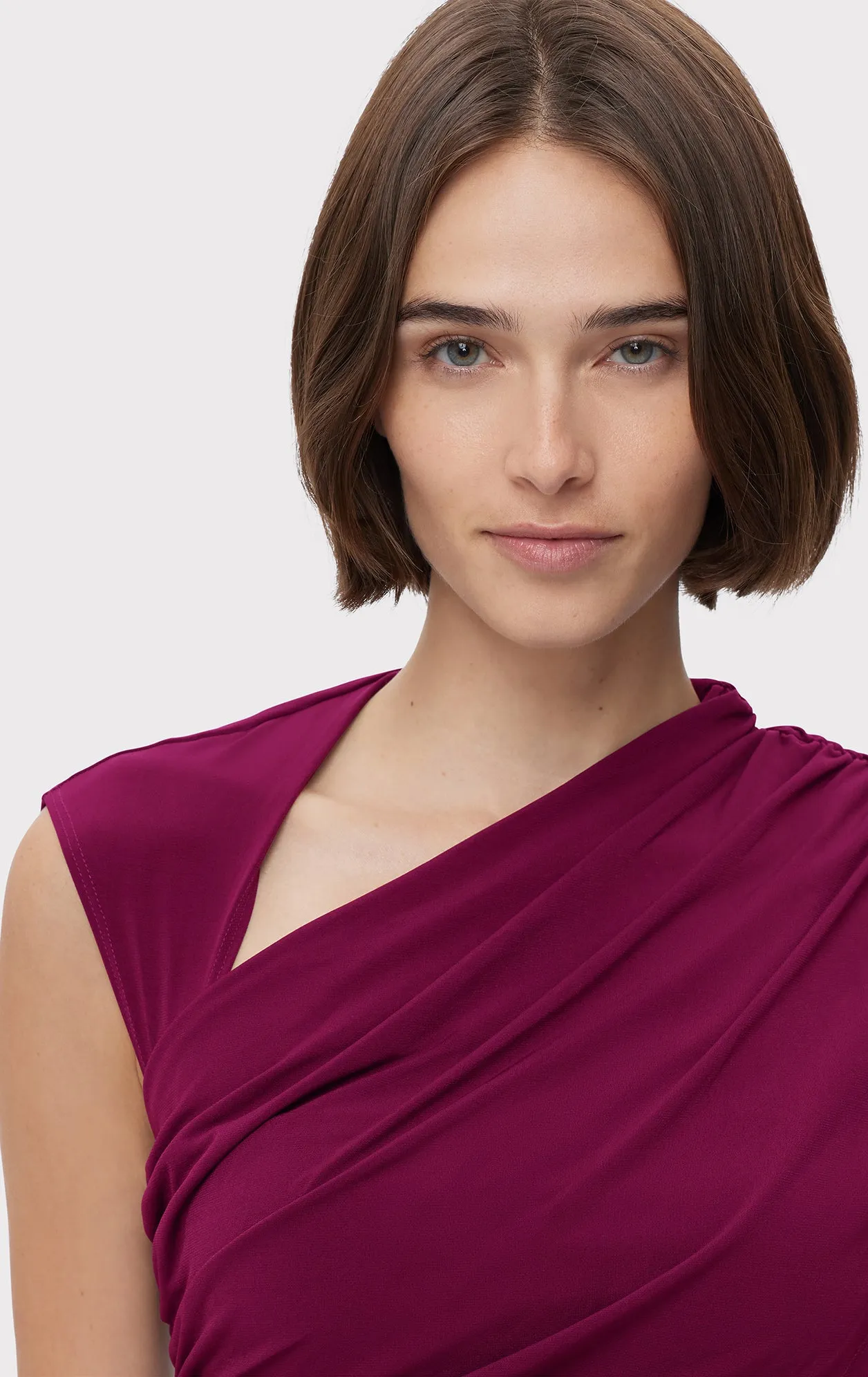 RUCHED MATTE JERSEY S/L DRAPED GOWN sold by Herve Leger product image thumbnail 5