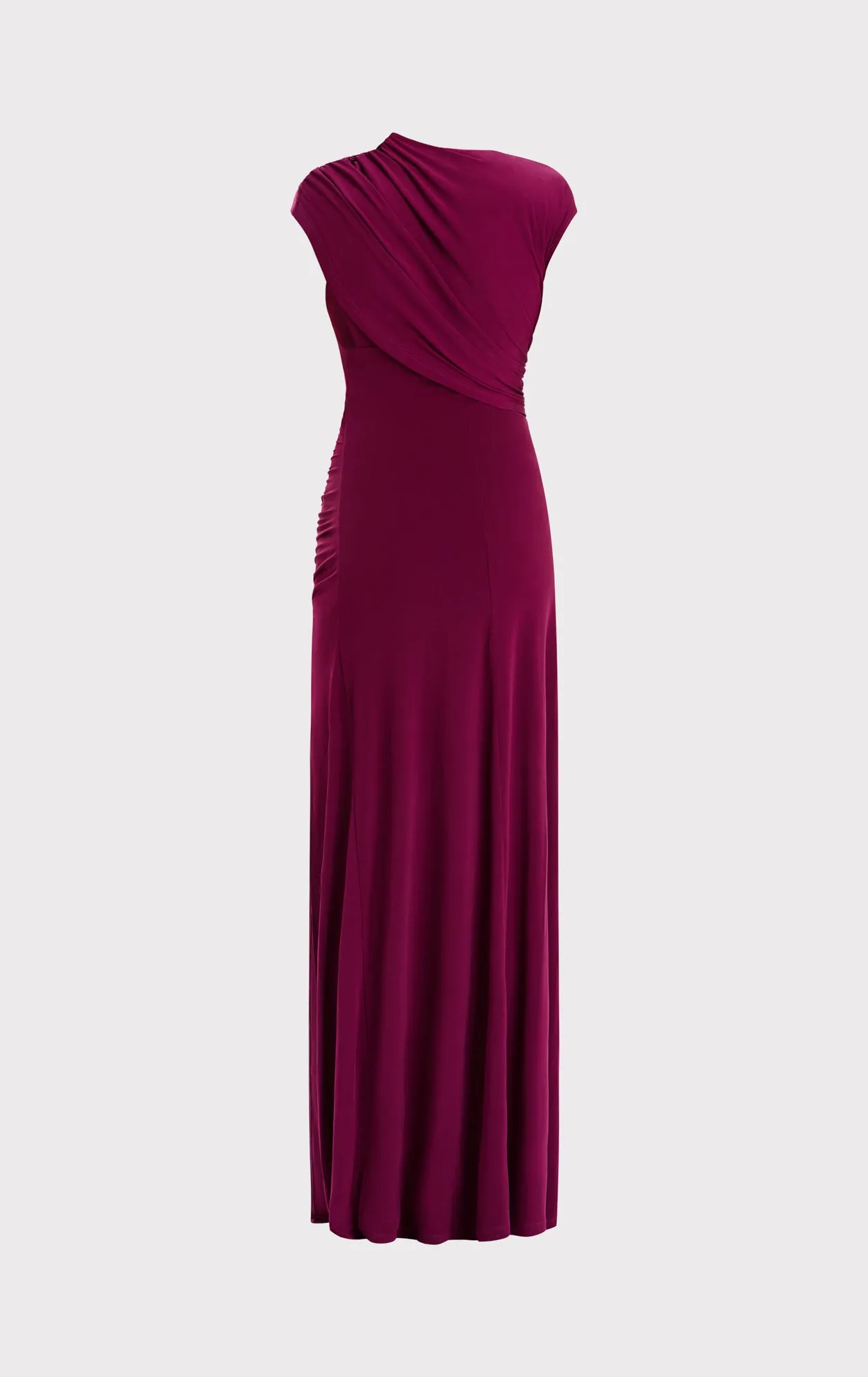 RUCHED MATTE JERSEY S/L DRAPED GOWN sold by Herve Leger product image thumbnail 3