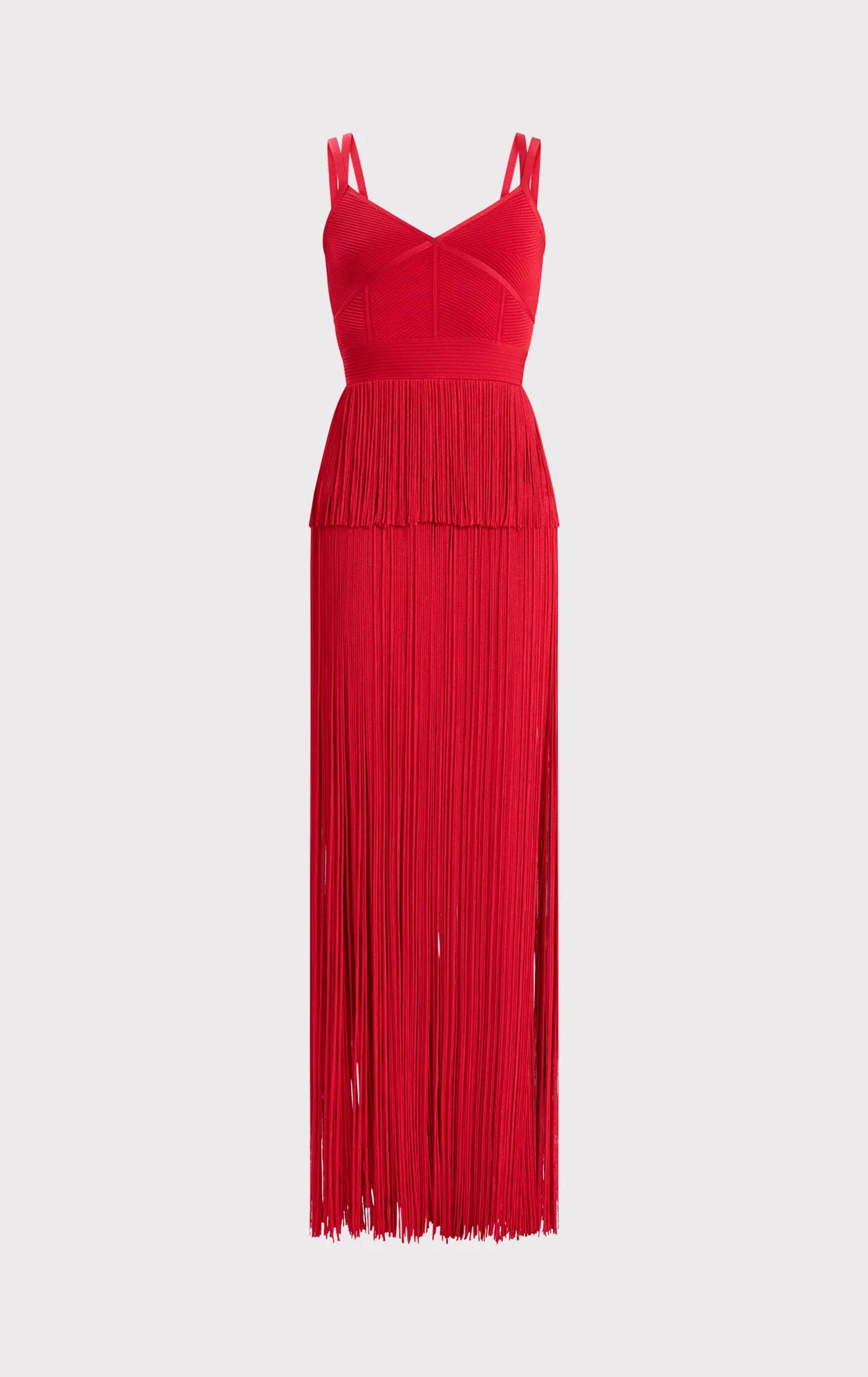 ICON STRAPPY OTTOMAN FRINGE GOWN sold by Herve Leger product image thumbnail 2