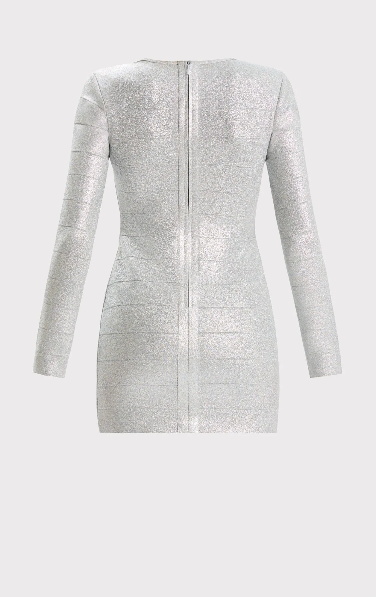 DISCO KNIT CREW NECK L/S MINI DRESS sold by Herve Leger product image thumbnail 3