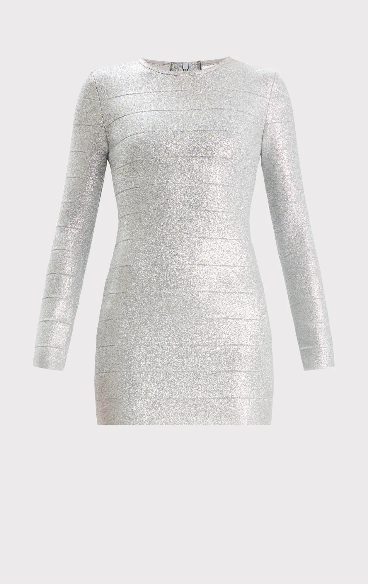 DISCO KNIT CREW NECK L/S MINI DRESS sold by Herve Leger product image thumbnail 2