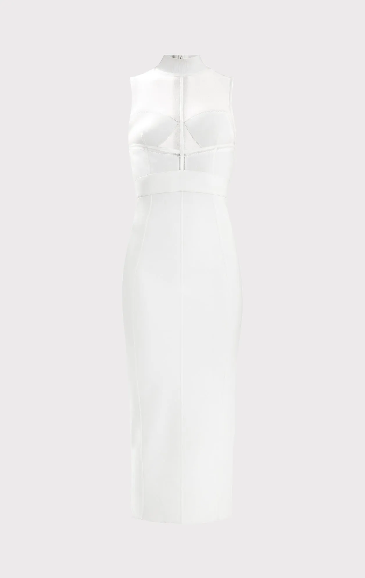 SHEER INTARSIA BUSTIER MIDI DRESS sold by Herve Leger product image thumbnail 2